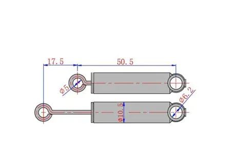 Bình sứ vệ sinh thủy lực Jys17 có thể điều chỉnh kích thước 55mm cho nắp đậy bồn cầu hình ảnh 20-description