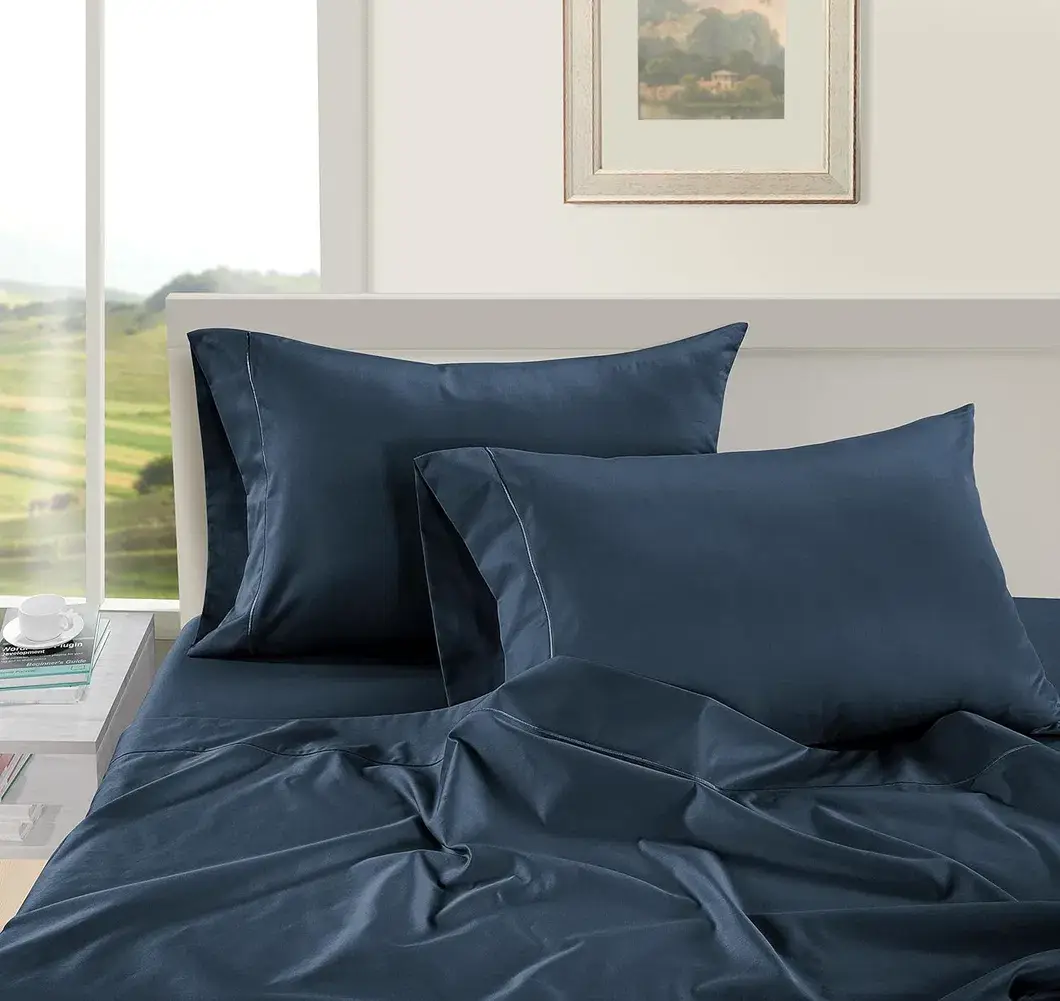 Bộ ga trải giường cotton trắng tùy chỉnh cho giường queen - Sản phẩm bán buôn chất lượng cao hình ảnh 11-description
