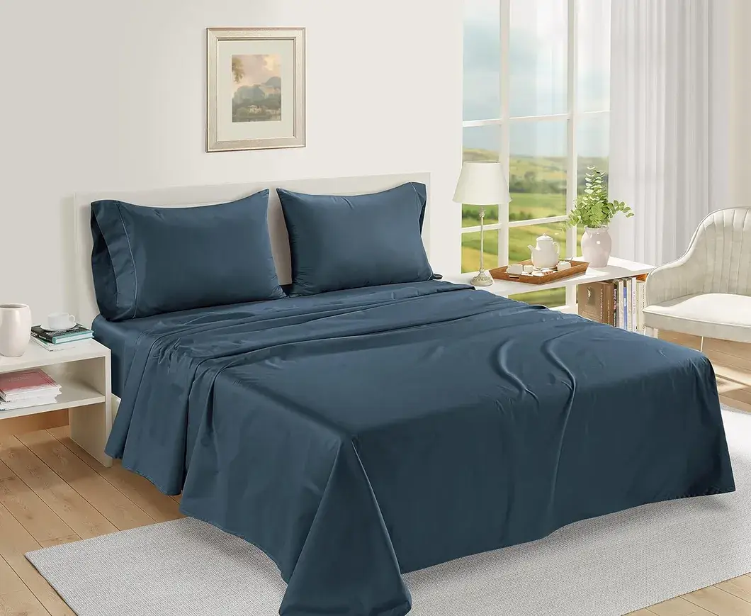 Bộ ga trải giường cotton trắng tùy chỉnh cho giường queen - Sản phẩm bán buôn chất lượng cao hình ảnh 10-description