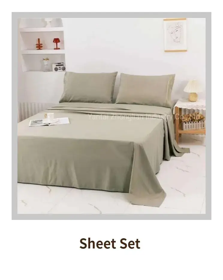 Bộ ga trải giường cotton trắng tùy chỉnh cho giường queen - Sản phẩm bán buôn chất lượng cao hình ảnh 24-description