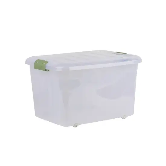 Đại lý bán hộp lưu trữ nhựa trong suốt chất lượng cao có thiết kế nắp và bánh xe cực kỳ đáng tin cậy