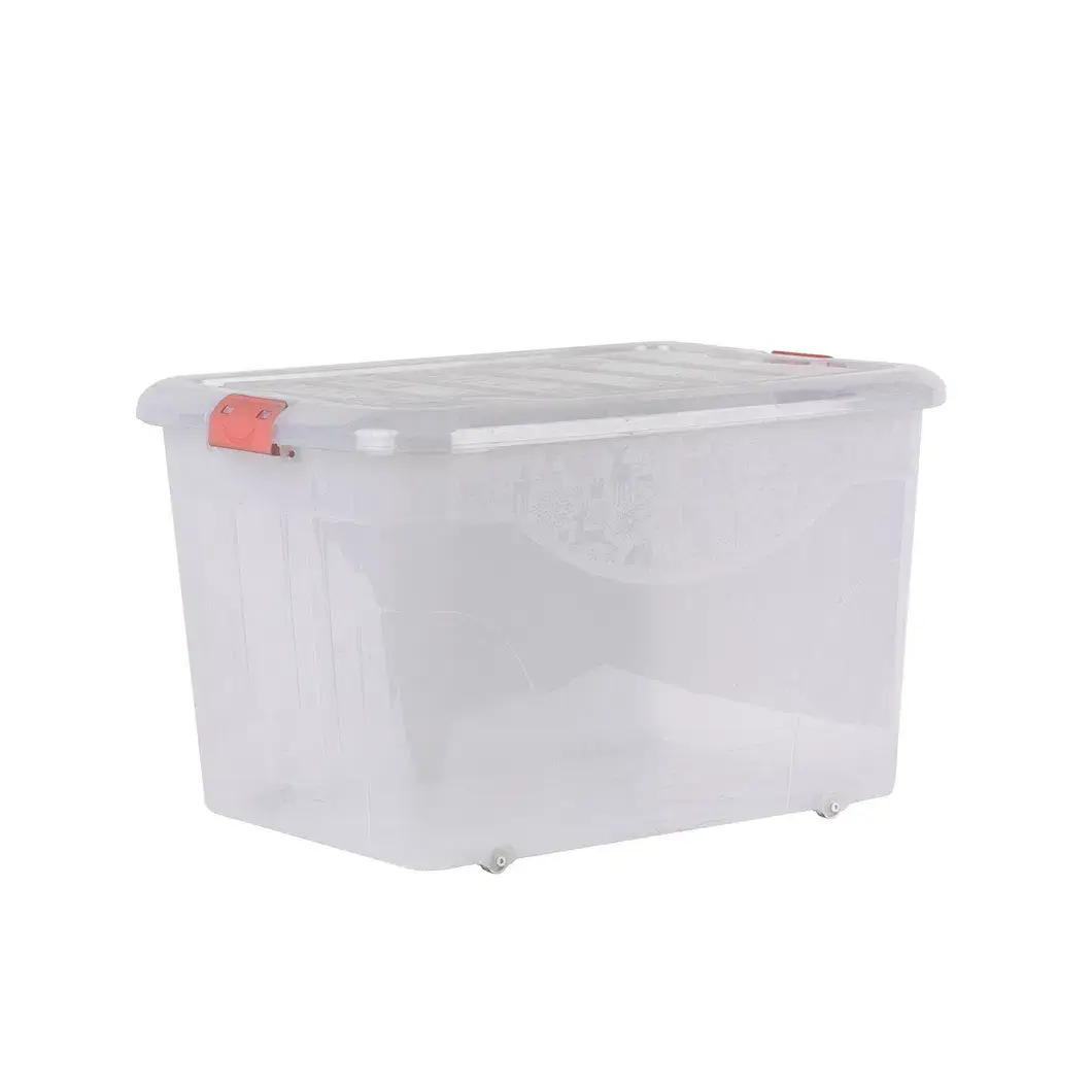 Đại lý bán hộp lưu trữ nhựa trong suốt chất lượng cao có thiết kế nắp và bánh xe cực kỳ đáng tin cậy hình ảnh 13-description