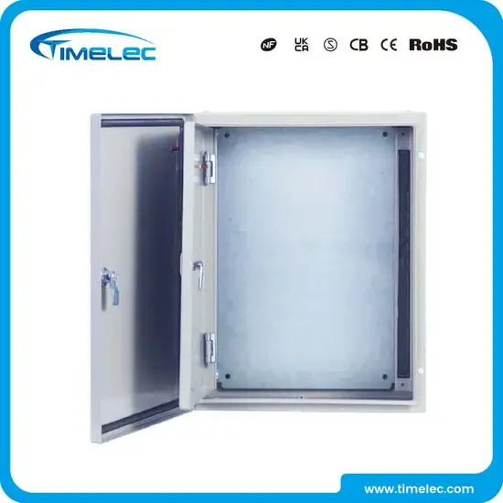 Hộp chuyển mạch nhỏ gọn và hiệu quả cho phân phối điện kim loại dành cho dân cư và thương mại - Sản phẩm đáng tin cậy của Timelec hình ảnh 1-description