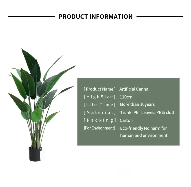 Cây chuối giả lớn bán sỉ để trang trí cây bonsai trong không gian thiên đường hình ảnh 13-description