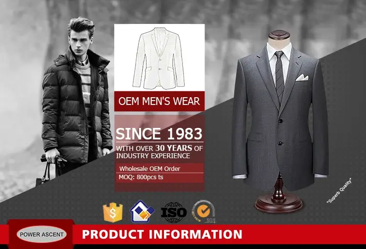 Bộ vest sự kiện chất liệu len tùy chỉnh dành cho nam giới - Giao hàng bán buôn 3 món hình ảnh 2-description