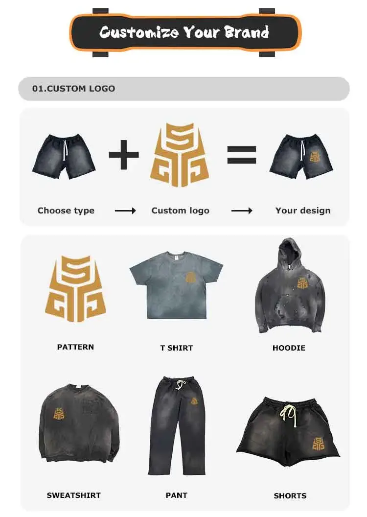 Áo hoodie nam 100% cotton oversized streetwear tùy chỉnh chất lượng nặng 500GSM hình ảnh 21-description