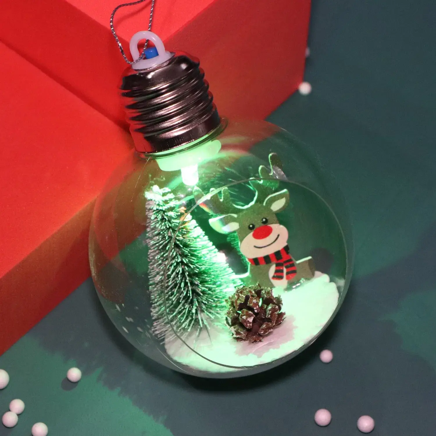 Đèn LED treo cây thông Giáng sinh nhựa không vỡ - Giá sỉ sản phẩm trang trí cá nhân hóa