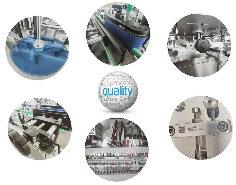 Máy dán nhãn tự động cho chai rượu tròn hình ảnh 14-description