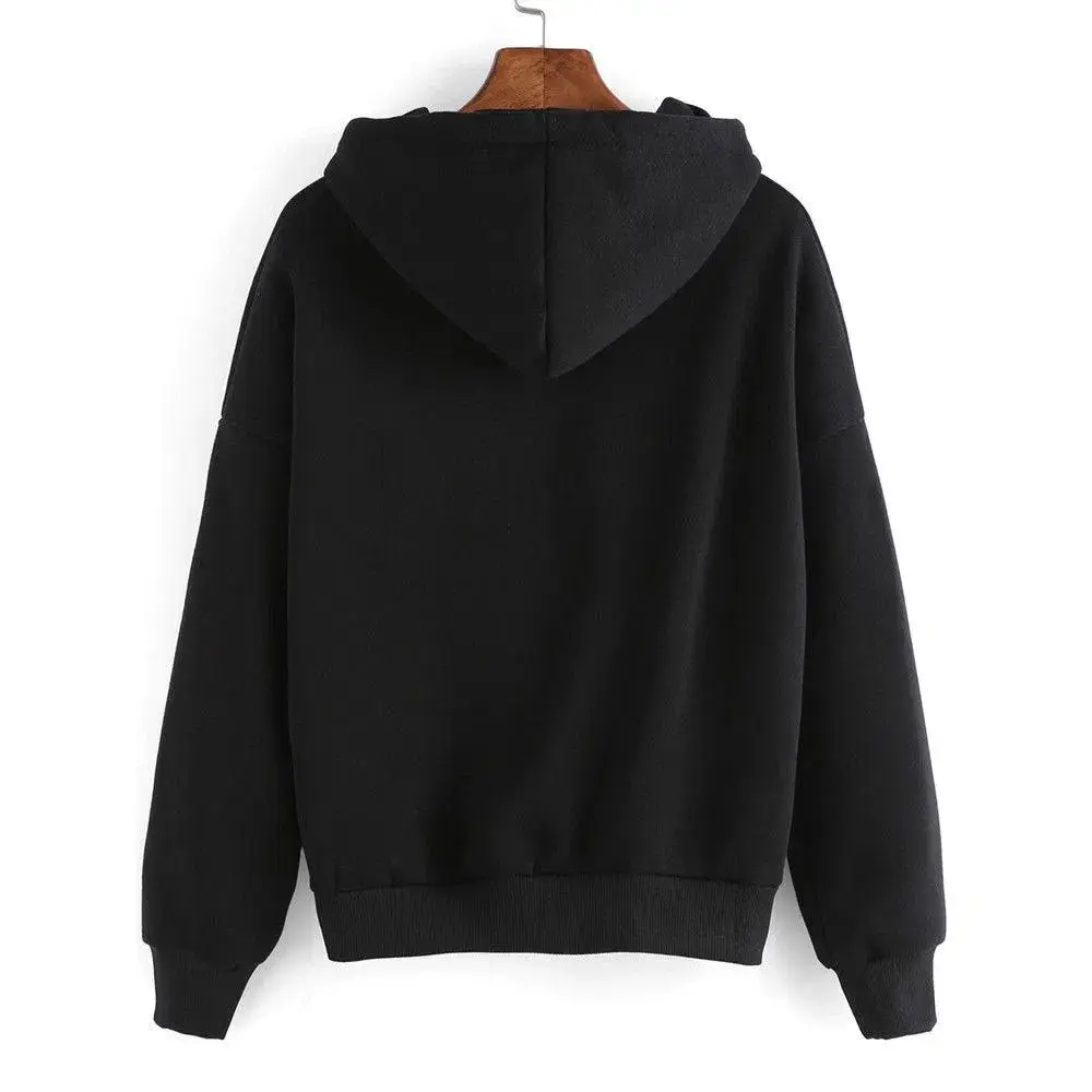 Áo pullover tay dài in hình trái tim cho nữ - Sự lựa chọn cho mùa xuân, thu và đông, có sẵn trong các size lớn
