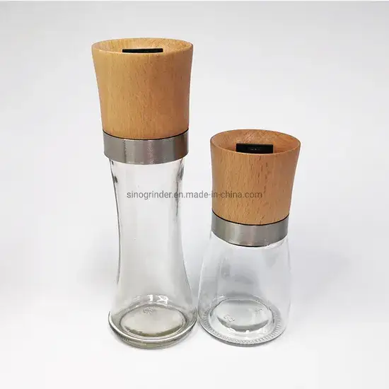 Bộ cối xay muối và tiêu gỗ có lõi gốm cao cấp
