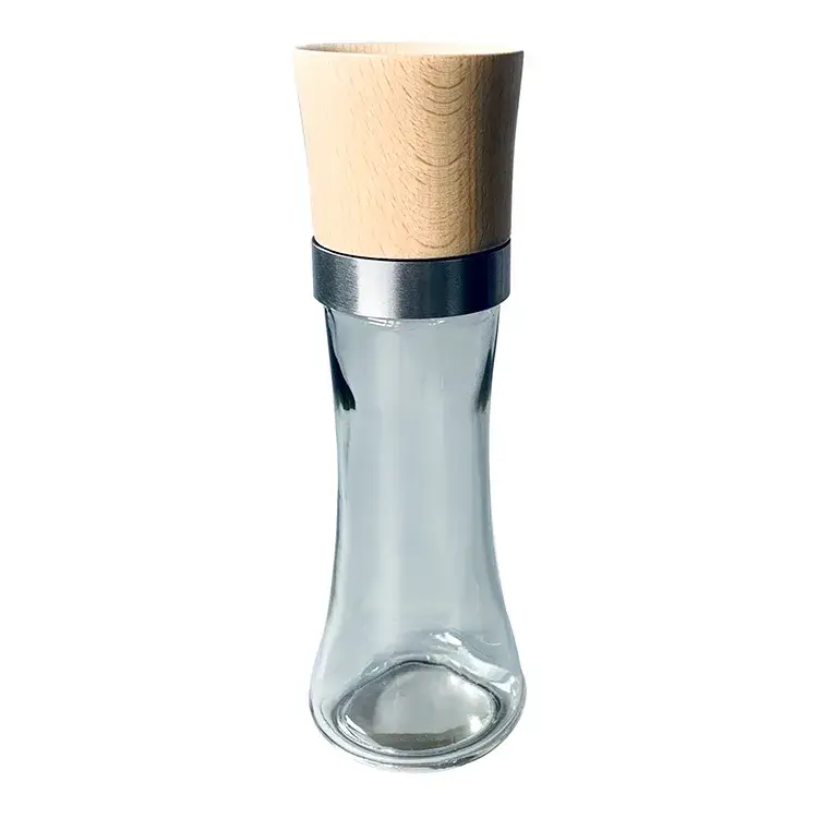 Bộ cối xay muối và tiêu gỗ có lõi gốm cao cấp hình ảnh 12-description