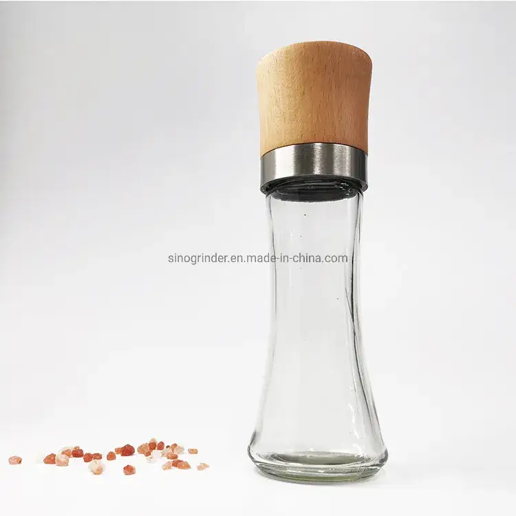 Bộ cối xay muối và tiêu gỗ có lõi gốm cao cấp