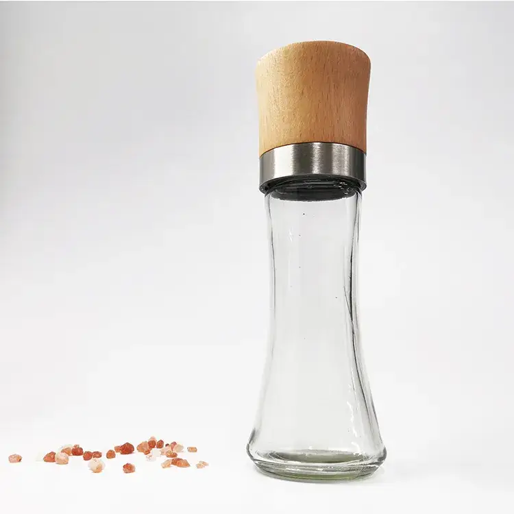 Bộ cối xay muối và tiêu gỗ có lõi gốm cao cấp hình ảnh 13-description