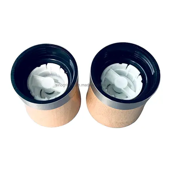 Bộ cối xay muối và tiêu gỗ có lõi gốm cao cấp