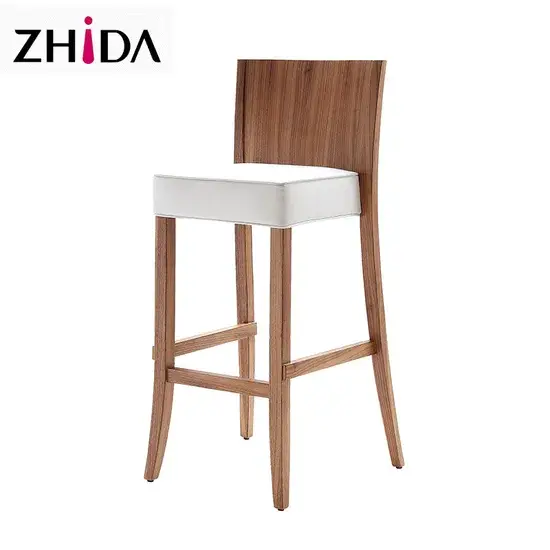 Ghế bar gỗ phong cách cho không gian quầy nhà hàng hình ảnh 1-description