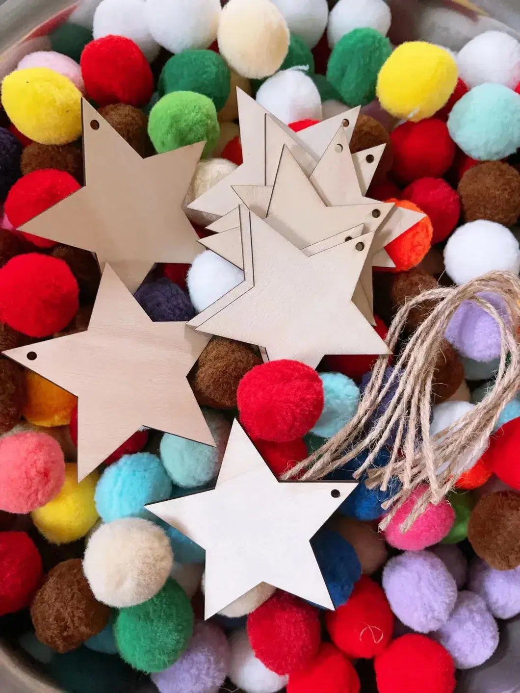 Ngôi sao gỗ Noël thủ công làm từ Mỹ nghệ, tạo điểm nhấn cho bữa tiệc gia đình hình ảnh 15-description