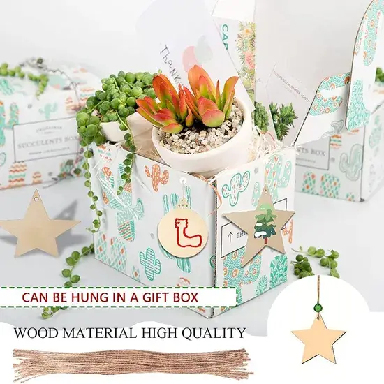Ngôi sao gỗ Noël thủ công làm từ Mỹ nghệ, tạo điểm nhấn cho bữa tiệc gia đình