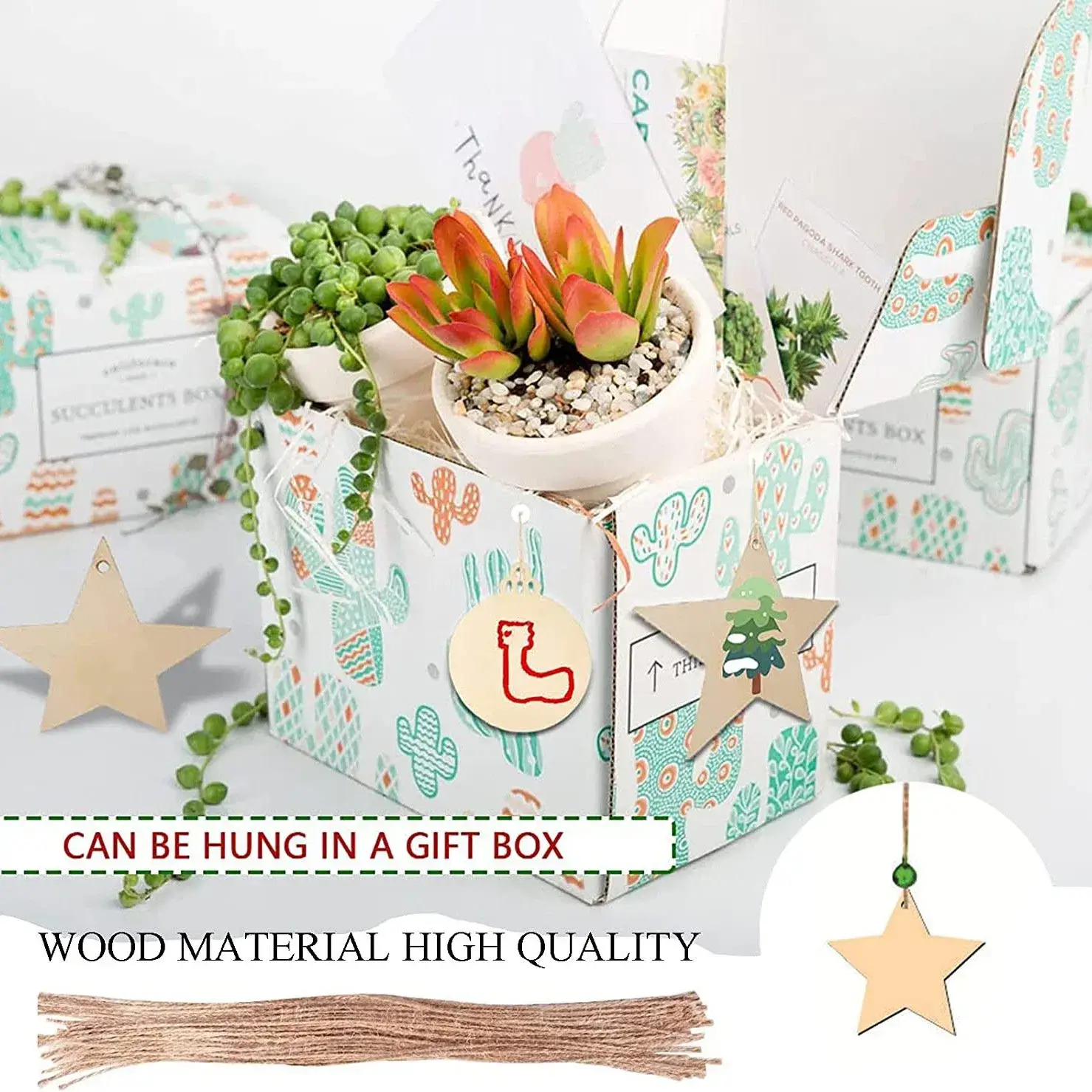 Ngôi sao gỗ Noël thủ công làm từ Mỹ nghệ, tạo điểm nhấn cho bữa tiệc gia đình