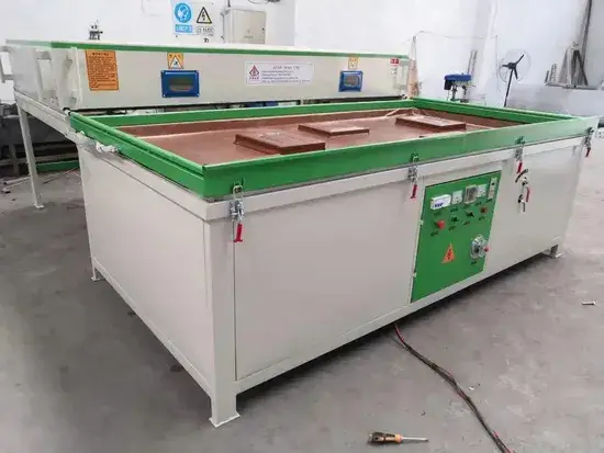 Máy ép màng chân không từ nhà cung cấp uy tín
Thiết bị sản xuất đồ gỗ chân không, máy tạo hình và dán PVC
