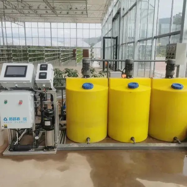 Ứng dụng thiết bị phân bón tự động Xinhe trong việc quản lý nhà kính thành công