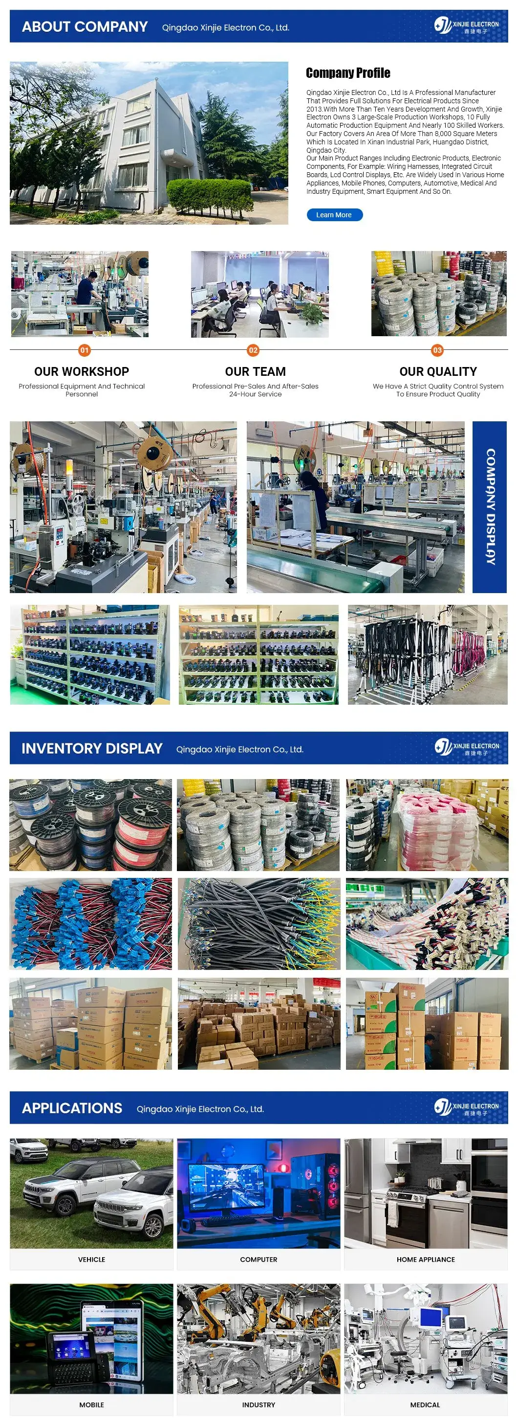 Mua sắm dây điện ô tô tùy chỉnh chất lượng cao từ nhà sản xuất Xinjie Trung Quốc hình ảnh 22-description