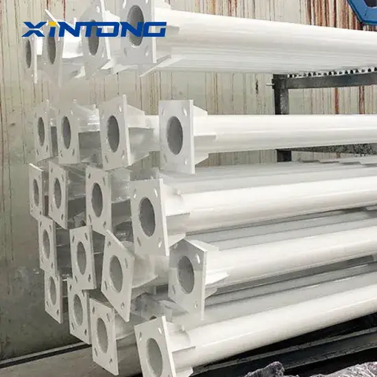 Cột đèn đường LED bền bỉ với lớp mạ kẽm chống gỉ Xintong và thiết kế tiện lợi