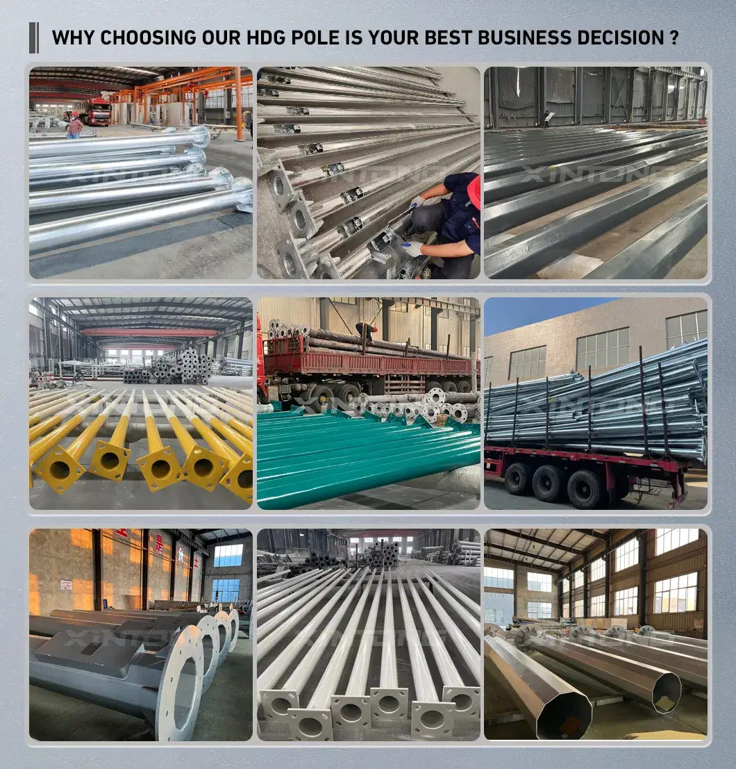 Cột đèn đường hai tay bằng thép mạ kẽm Xintong - Sản phẩm bán buôn chất lượng cao hình ảnh 12-description