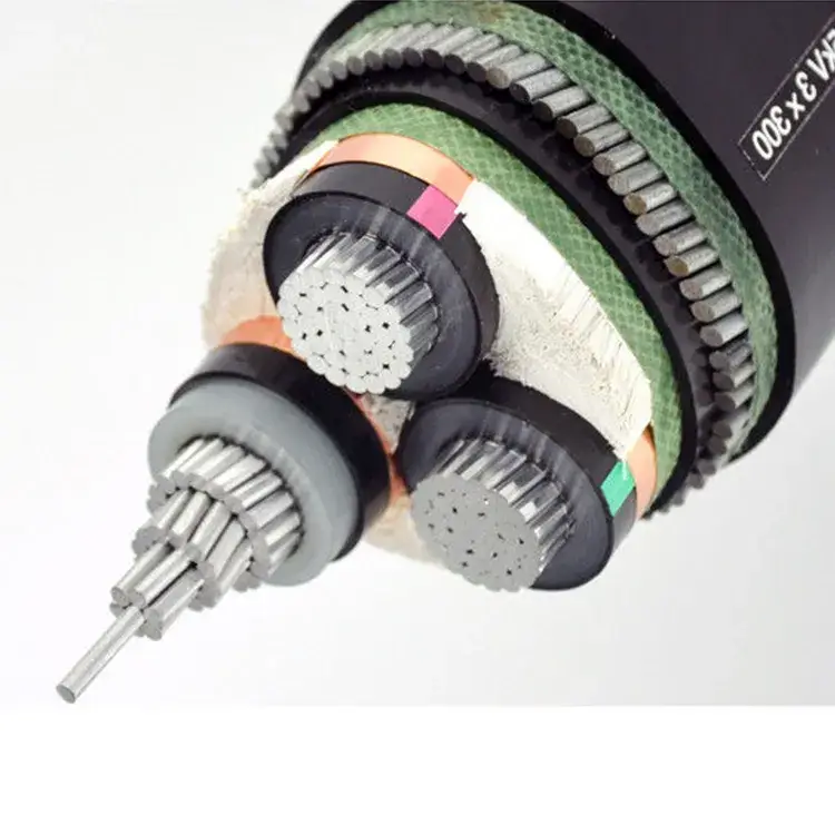 Cáp điện trung thế XLPE 3*300 Yjlv22 bọc thép lõi nhôm - Đánh giá 8.7/15kv