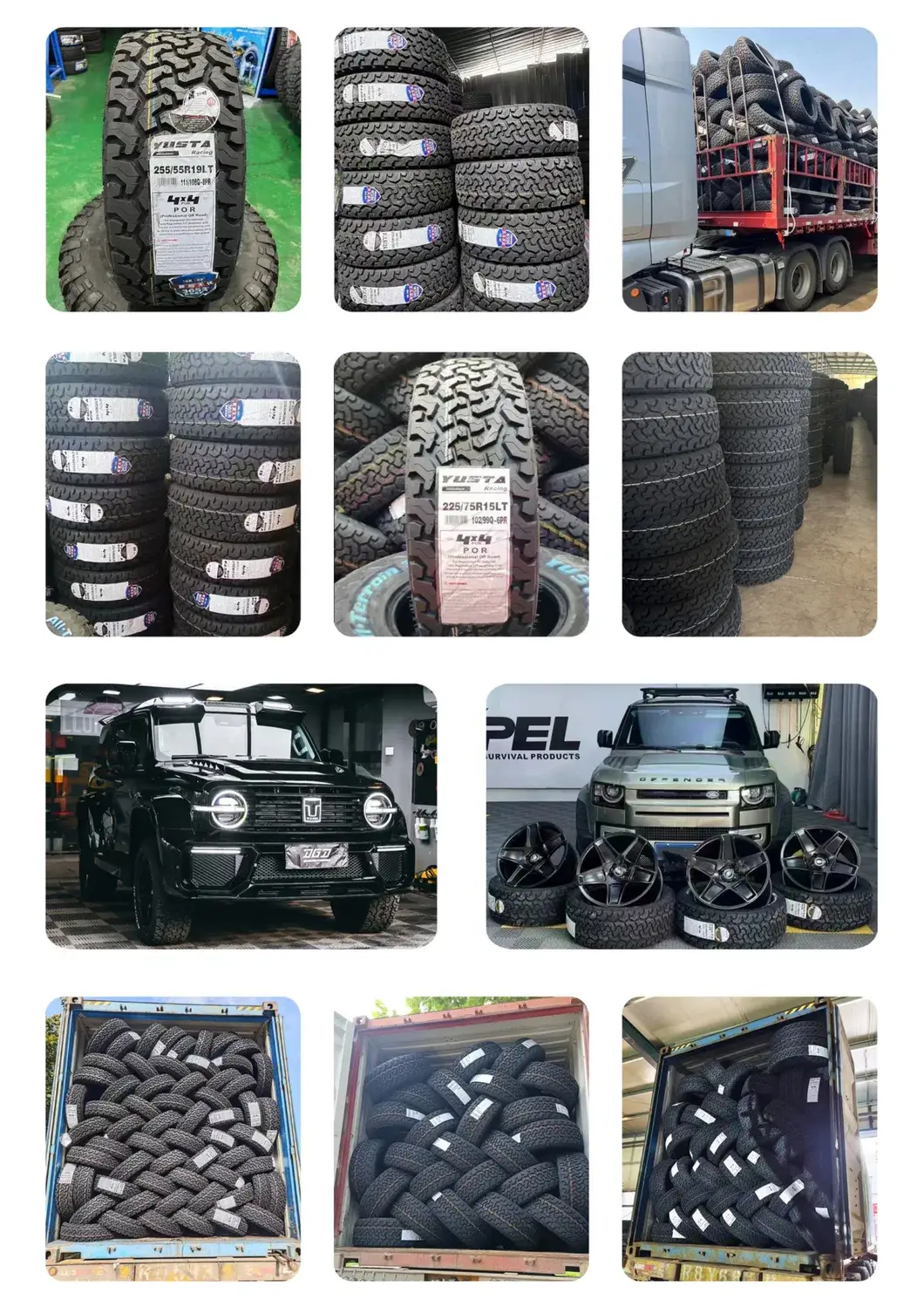 Lốp Yusta dành cho xe SUV/4x4/PCR/UHP kích thước Mt 265/60r18lt hình ảnh 16-description