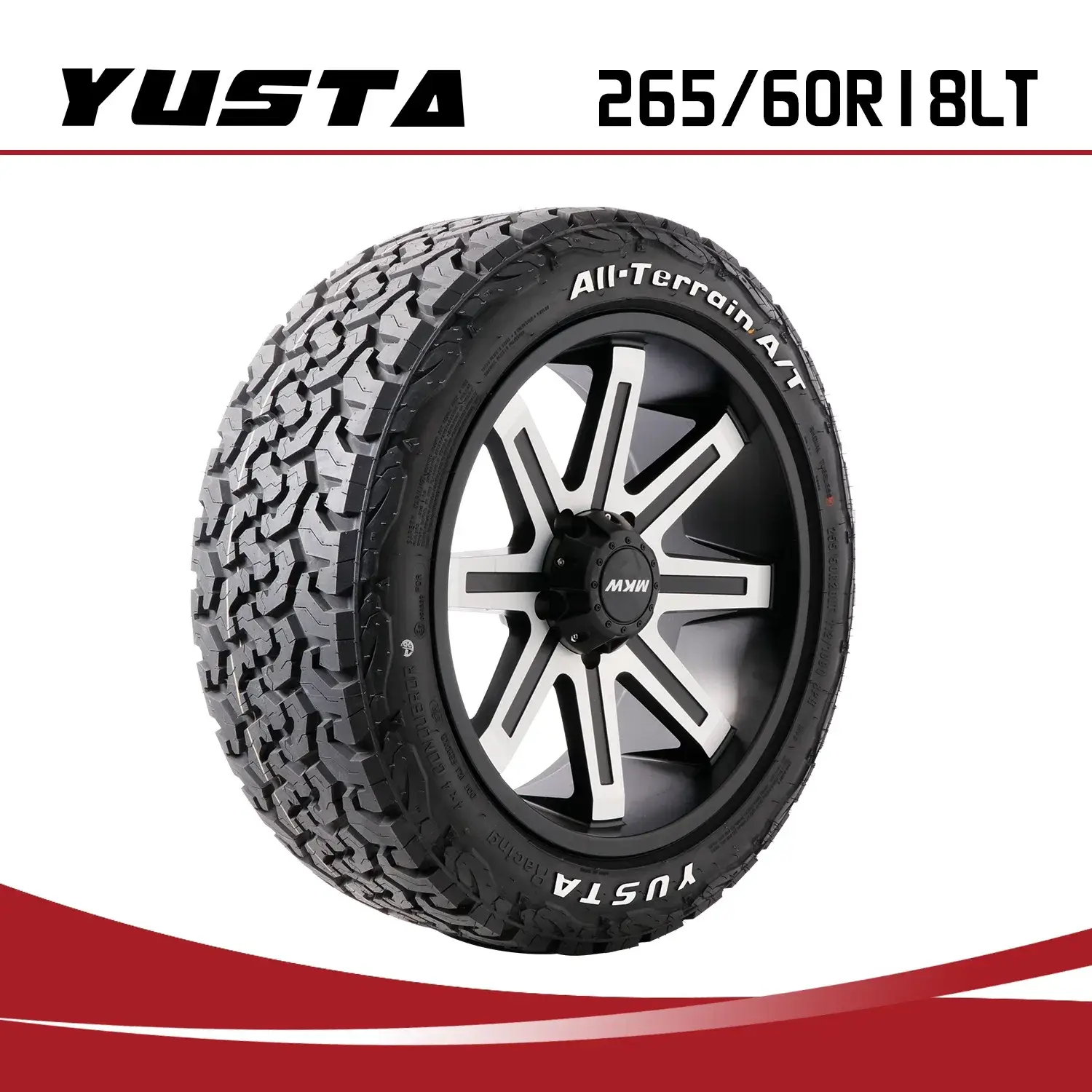 Lốp Yusta dành cho xe SUV/4x4/PCR/UHP kích thước Mt 265/60r18lt