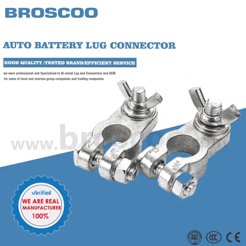 Đầu cực ắc quy ô tô hợp kim kẽm với đầu nối đai ốc cánh - Sản phẩm chất lượng hình ảnh 14-description