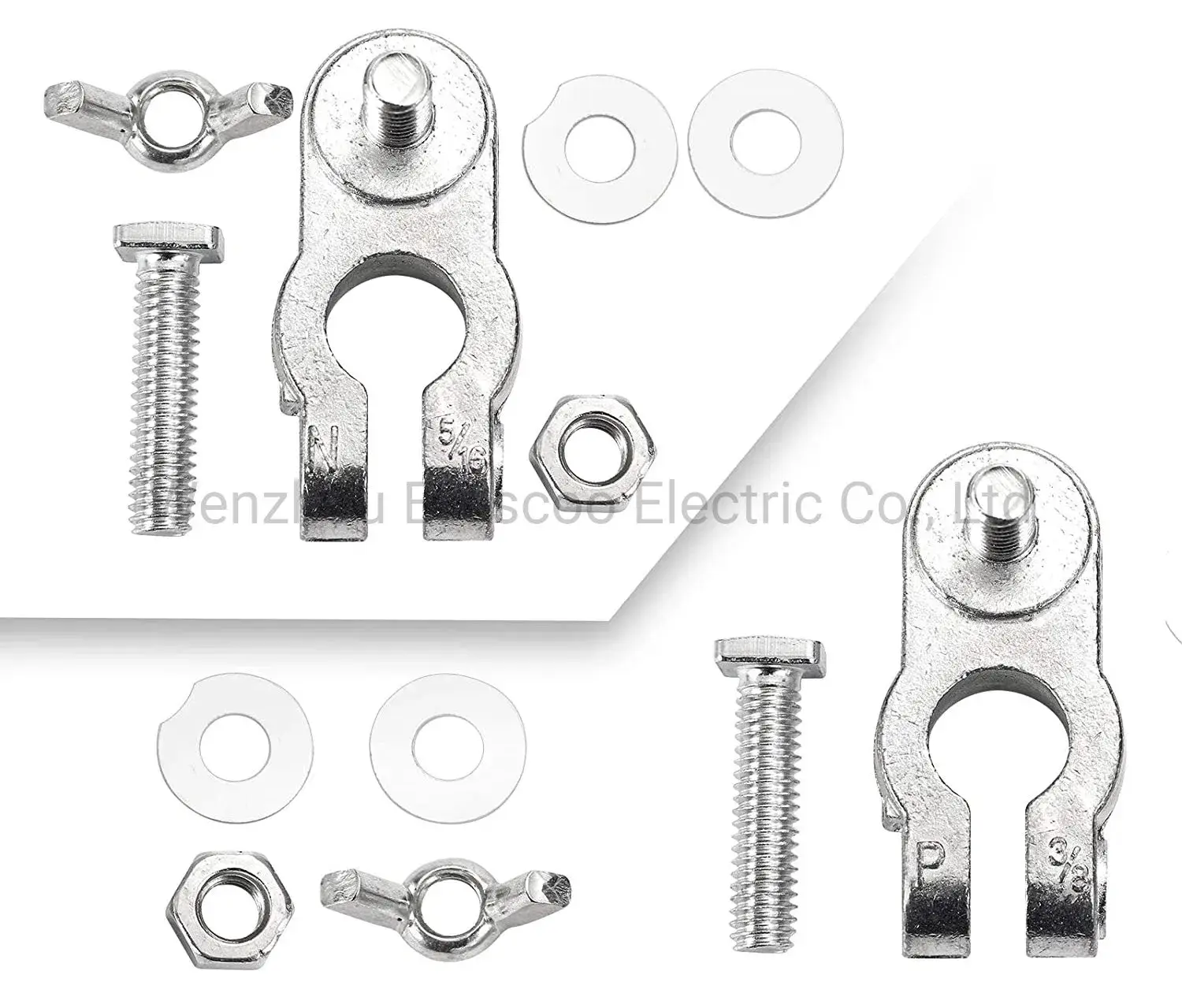Đầu cực ắc quy ô tô hợp kim kẽm với đầu nối đai ốc cánh - Sản phẩm chất lượng