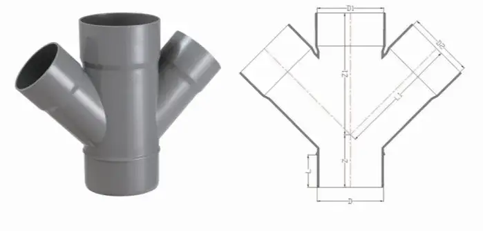 Kích thước Ống từ 20mm đến 400mm cho Khuỷu tay Pn16 UPVC 90 độ theo Tiêu chuẩn