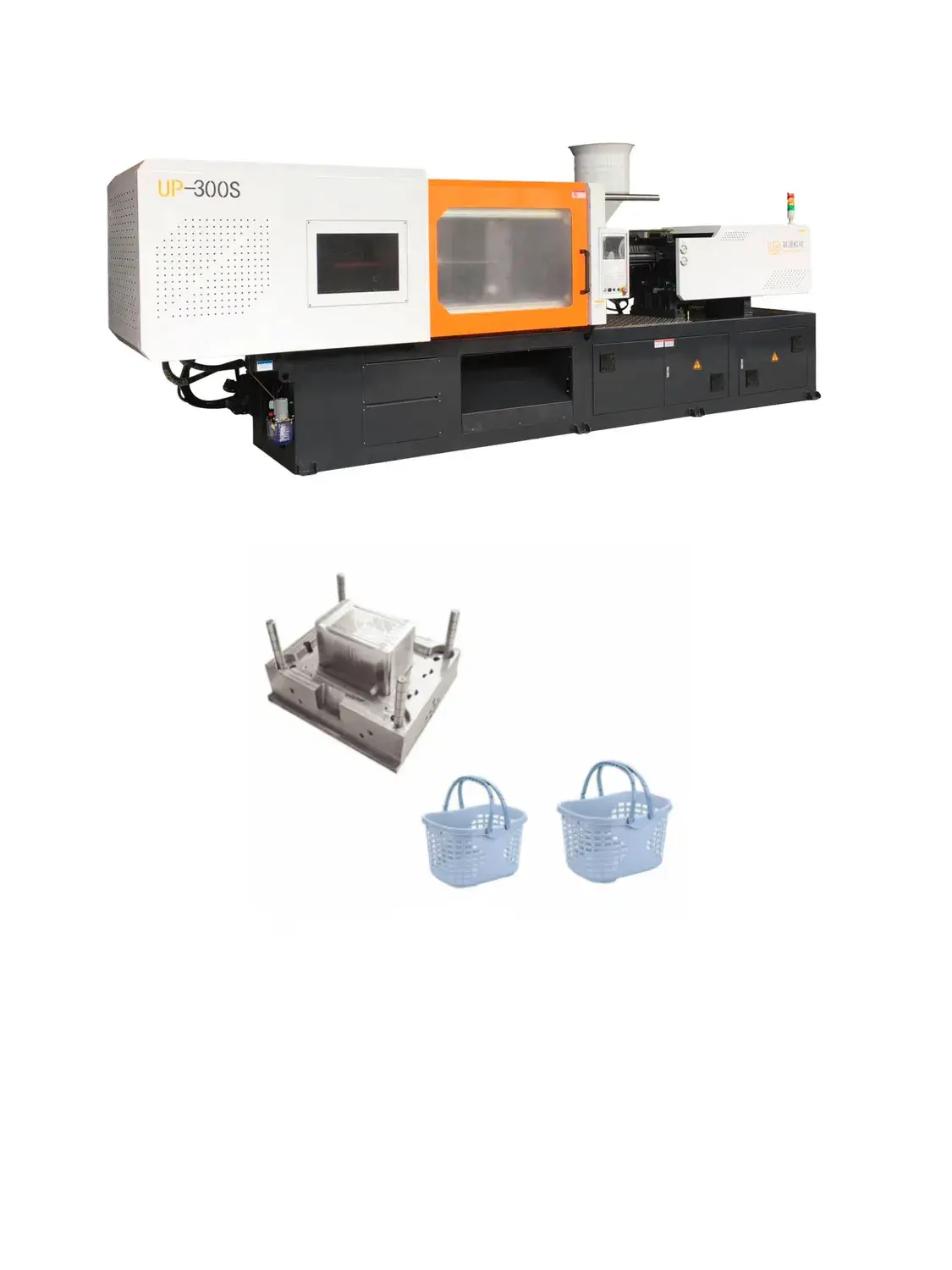 Máy ép nhựa có công suất cao với 16MPa áp suất hệ thống - up-300