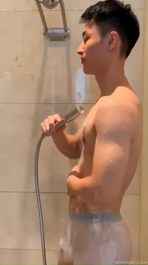 sex Handsome China showering