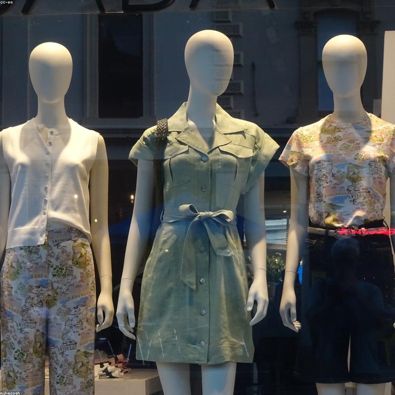 Quần short nữ denim lưng cao