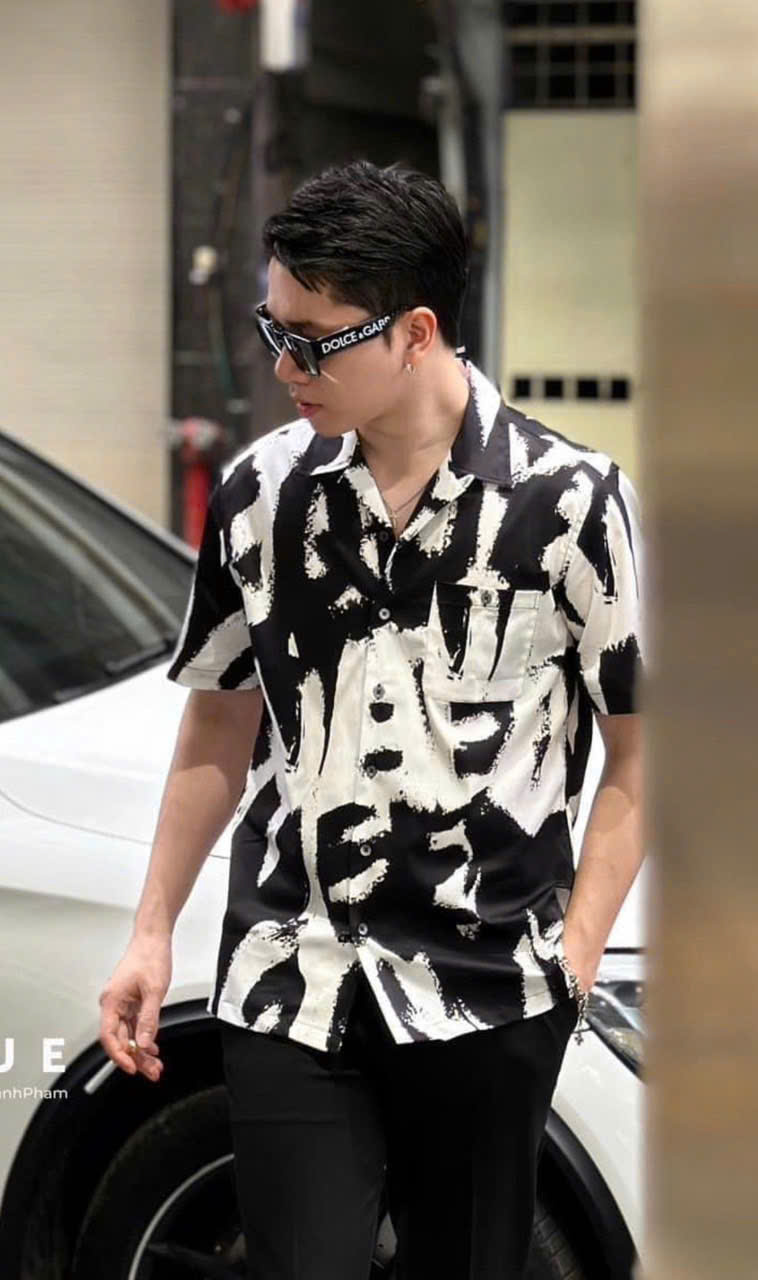 Kính mắt thời trang Dolce Gabbana DG Đen viền gọng to logo chữ Trắng Like Auth on web fulbox MK