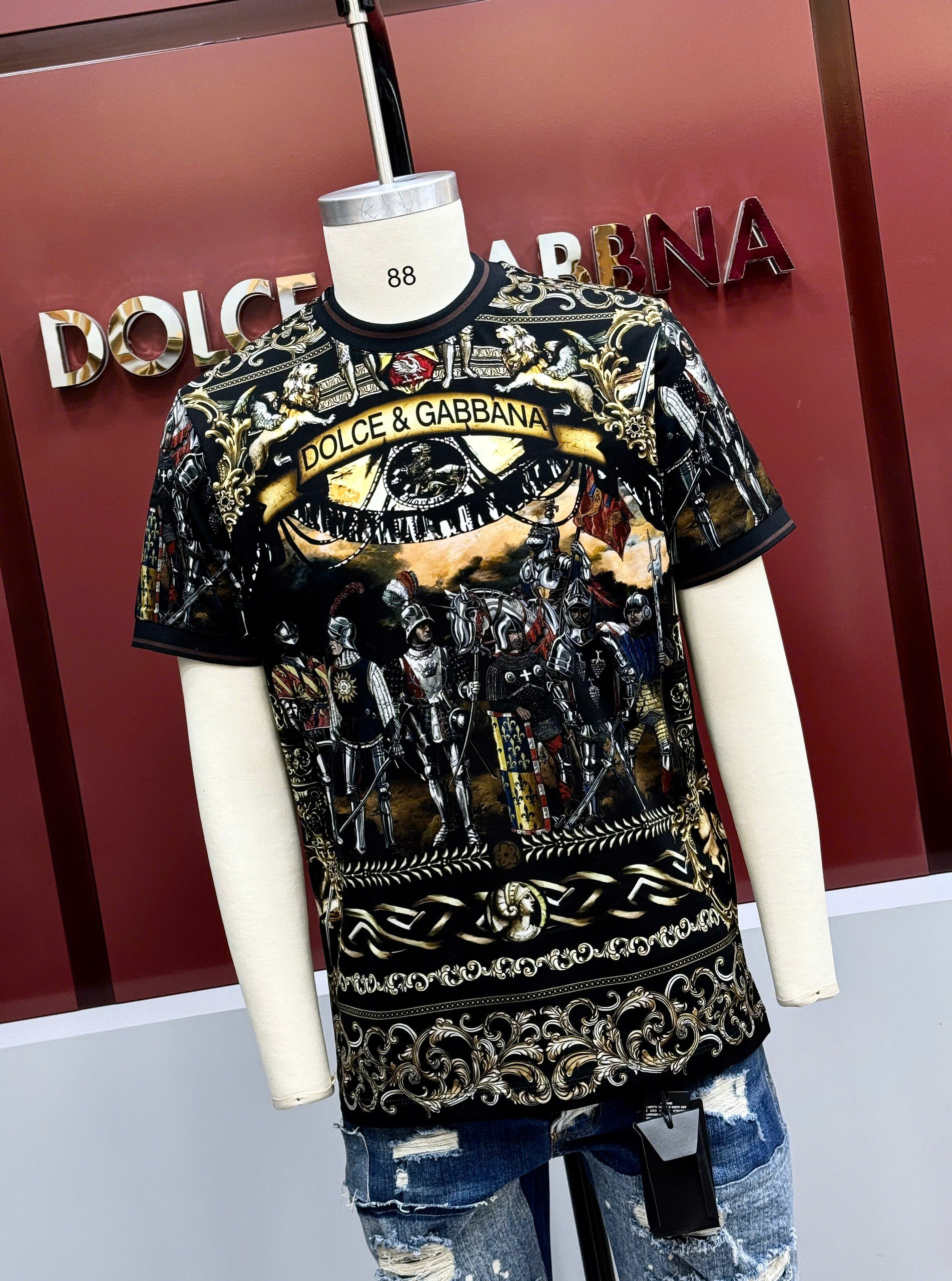 Áo phông T-shirt Dolce Gabbana DG họa tiết Mắt Like Auth on web MK CD
