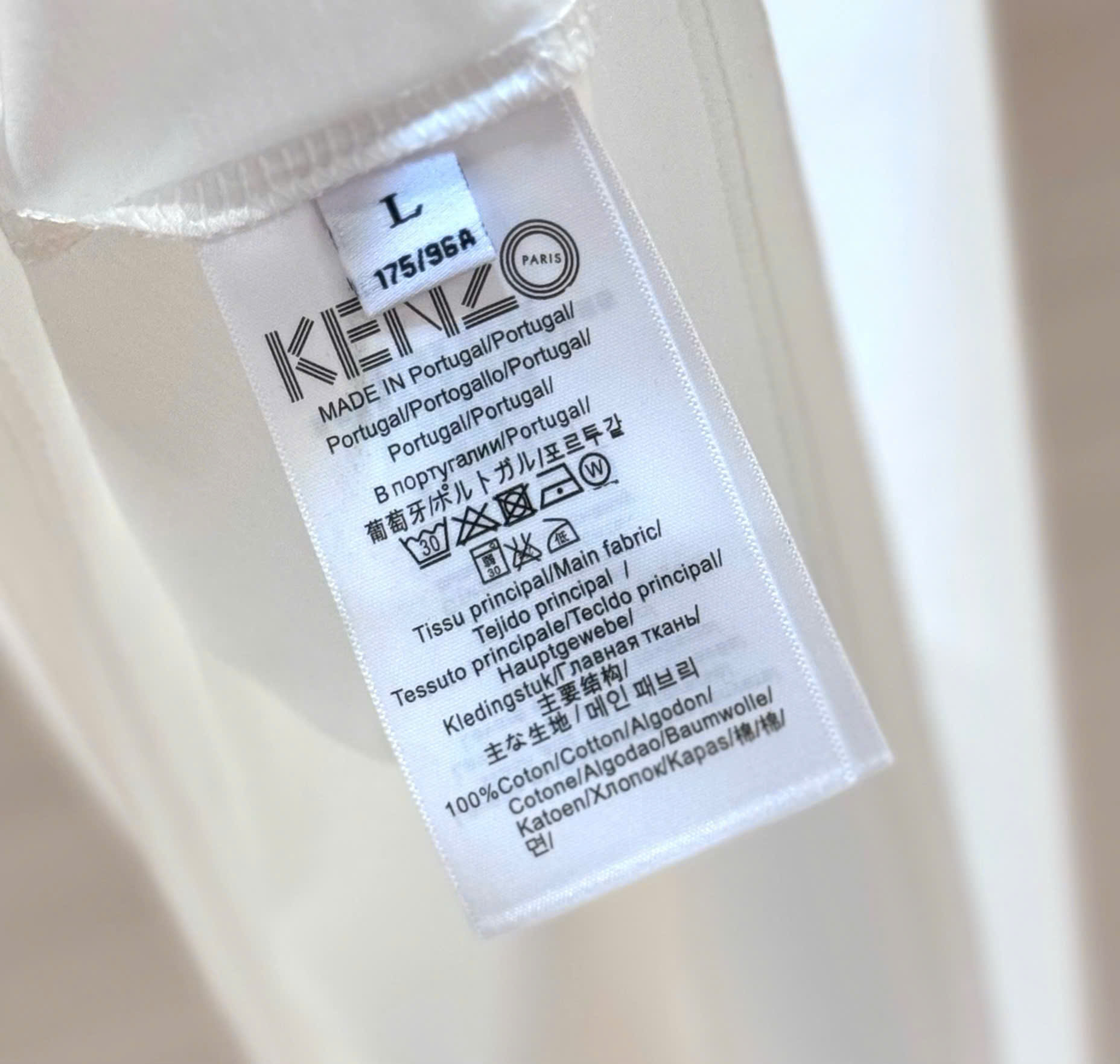 Áo phông T-shirt Kenzo KZ họa tiết Hổ Trắng logo chữ Đỏ Like Auth on web DDT