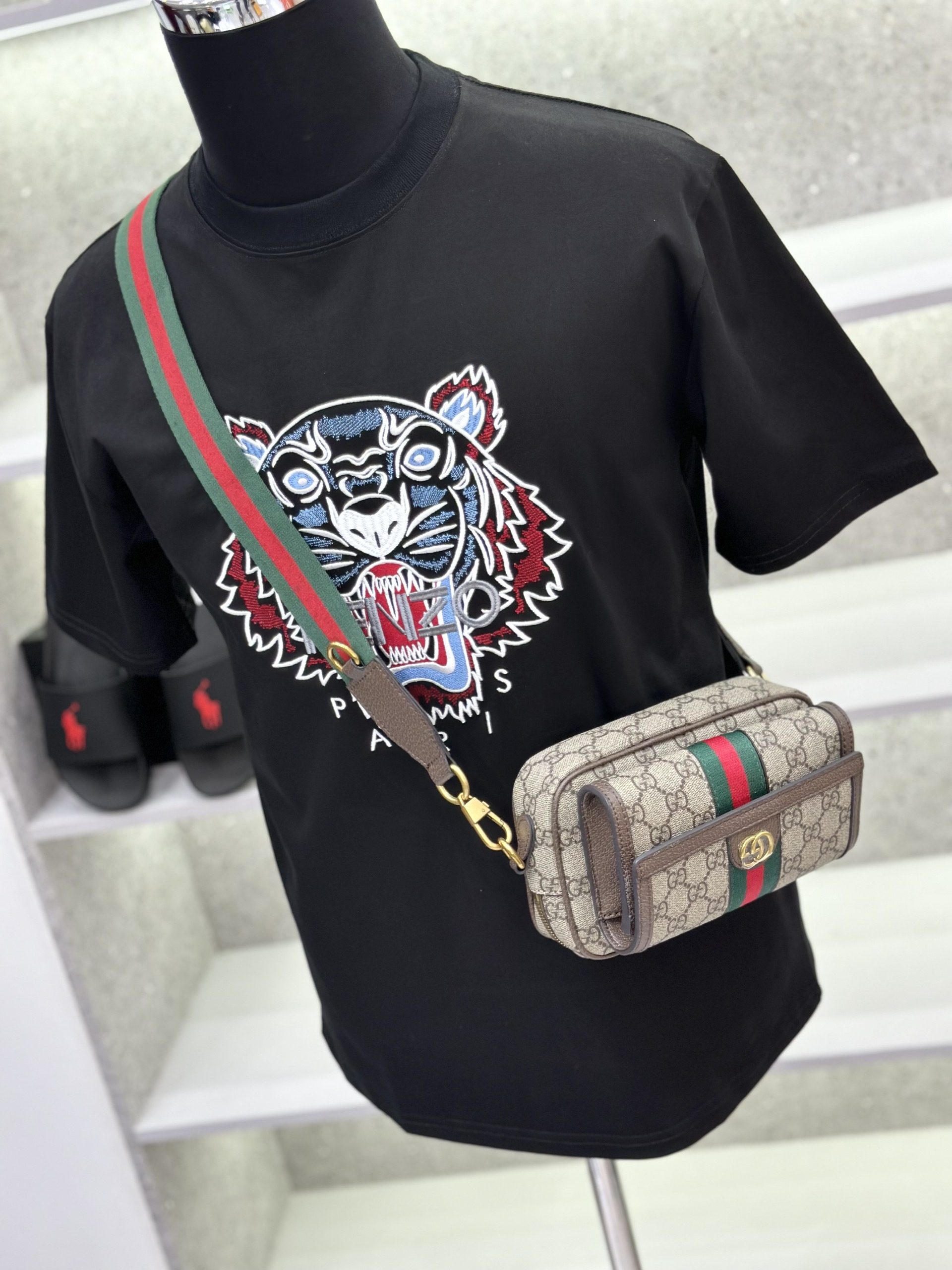 Áo phông T-shirt Kenzo KZ logo mặt Hổ thêu Like Auth on web VTN