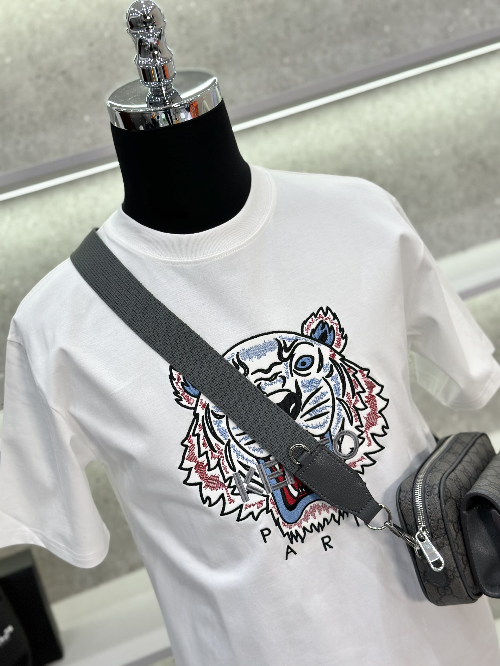 Áo phông T-shirt Kenzo KZ logo mặt Hổ thêu Like Auth on web VTN