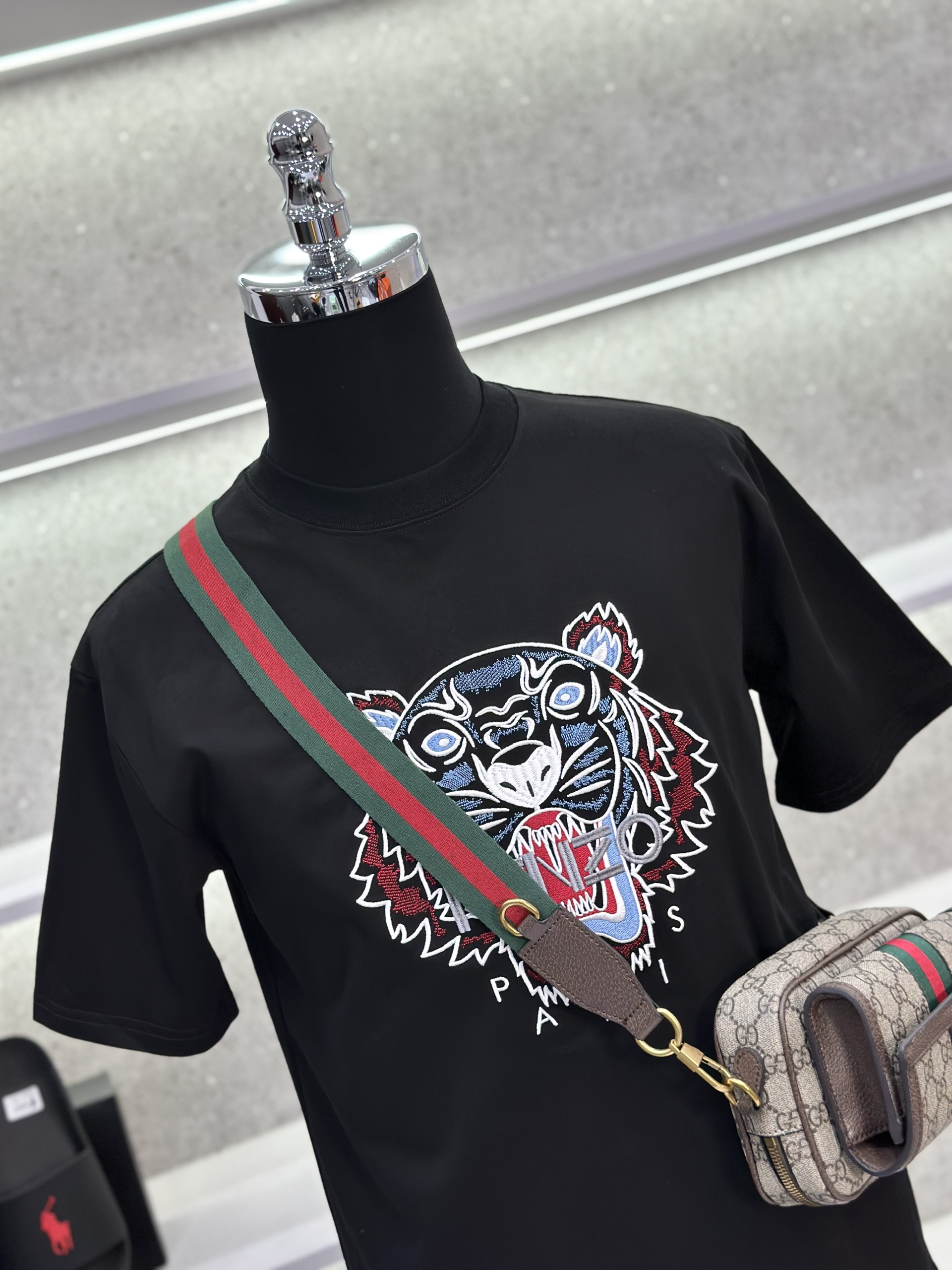 Áo phông T-shirt Kenzo KZ logo mặt Hổ thêu Like Auth on web VTN