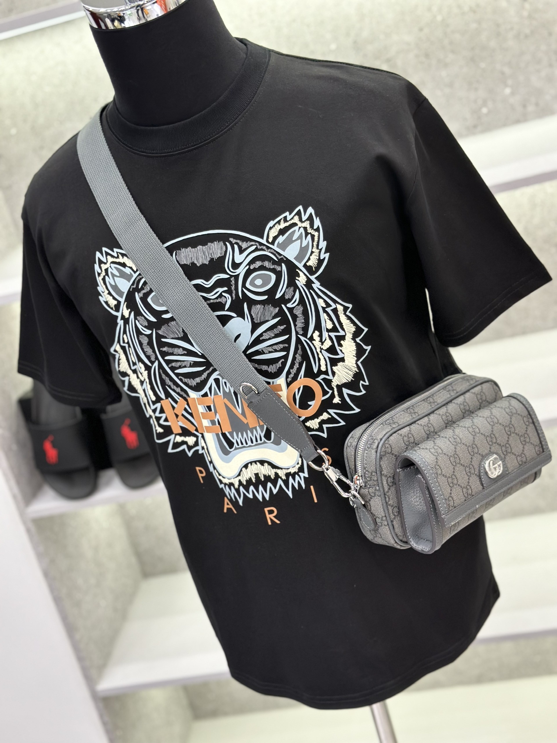 Áo phông T-shirt Kenzo KZ logo mặt Hổ Like Auth on web VTN