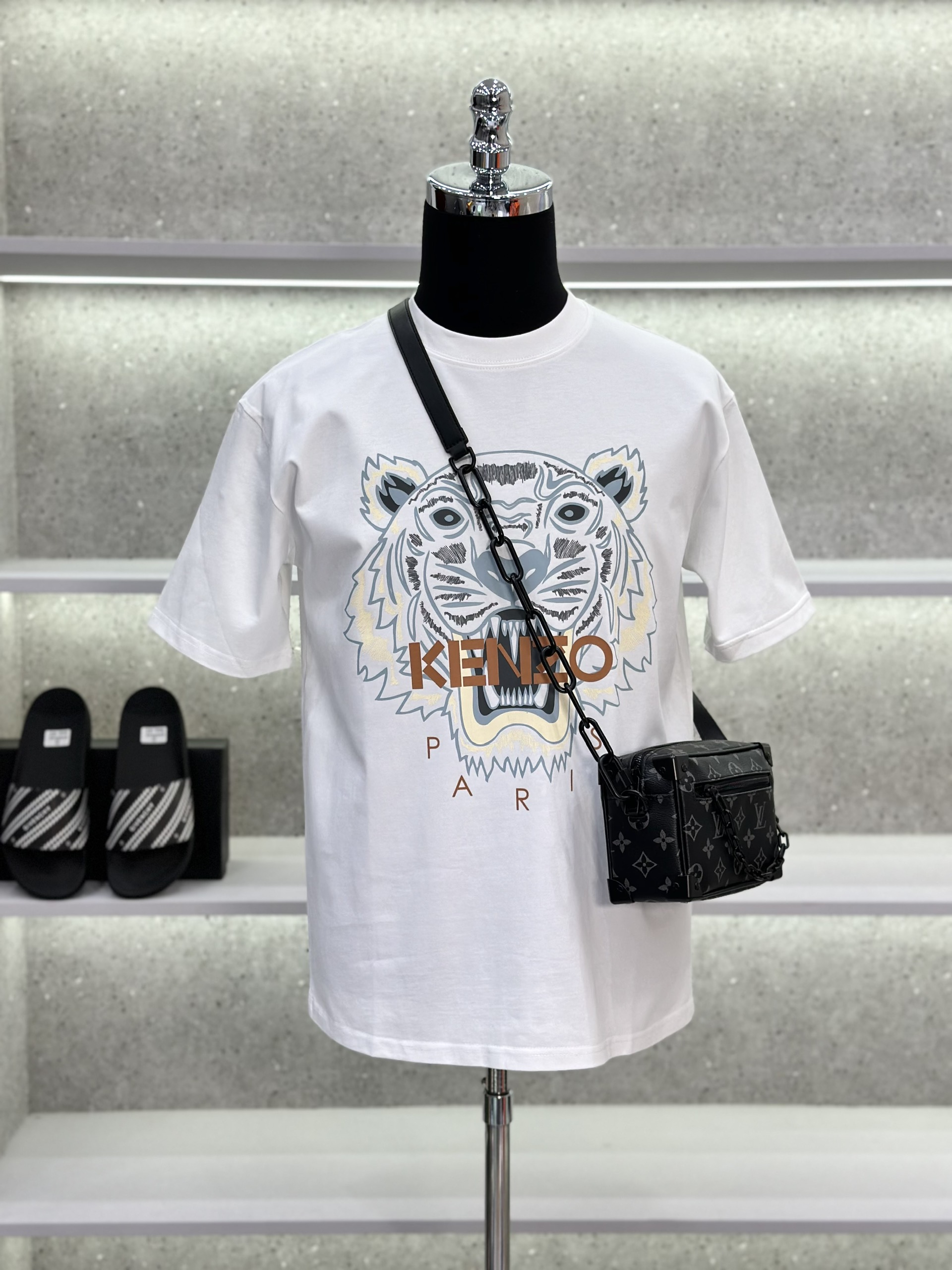 Áo phông T-shirt Kenzo KZ logo mặt Hổ Like Auth on web VTN
