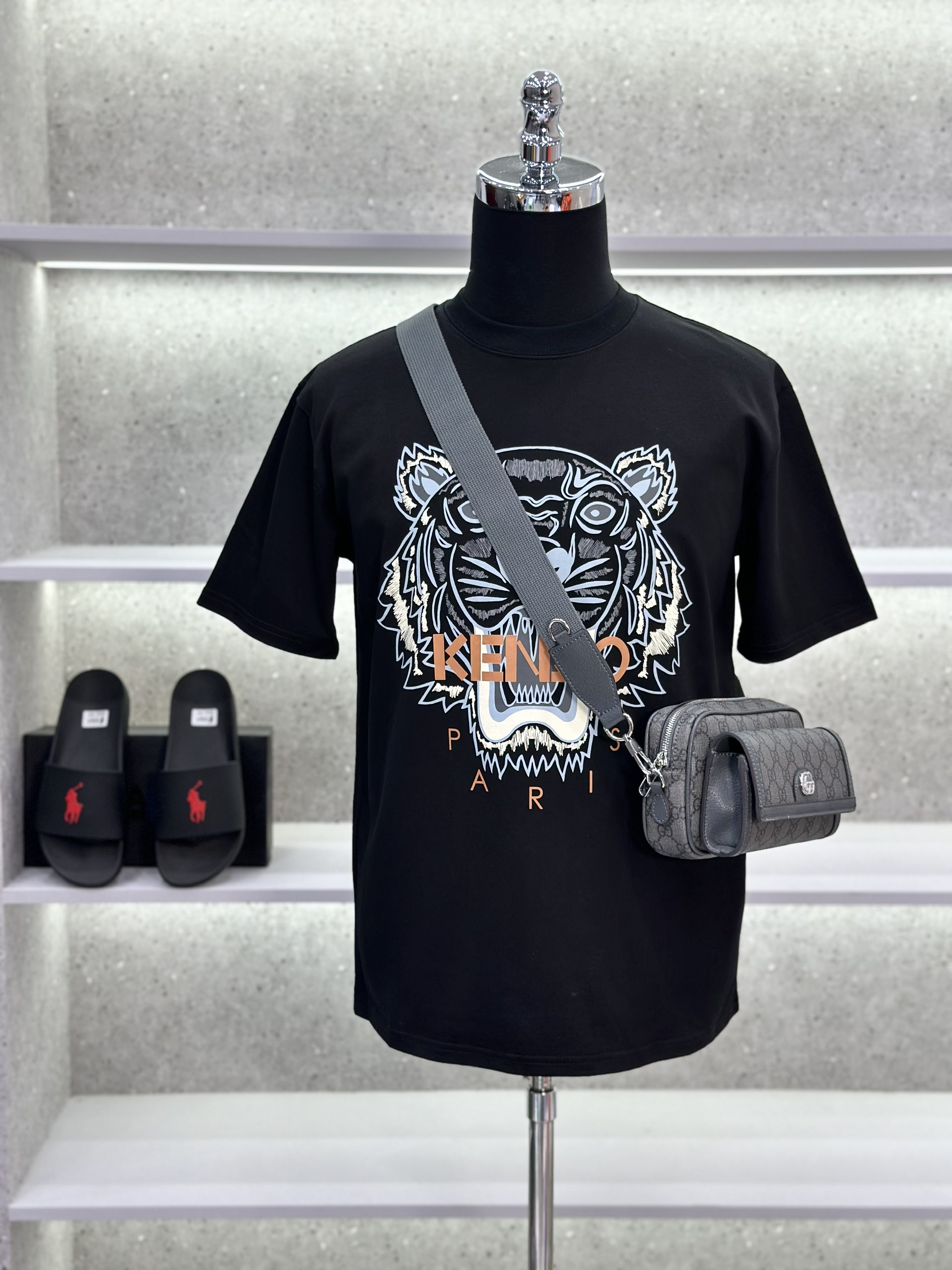 Áo phông T-shirt Kenzo KZ logo mặt Hổ Like Auth on web VTN