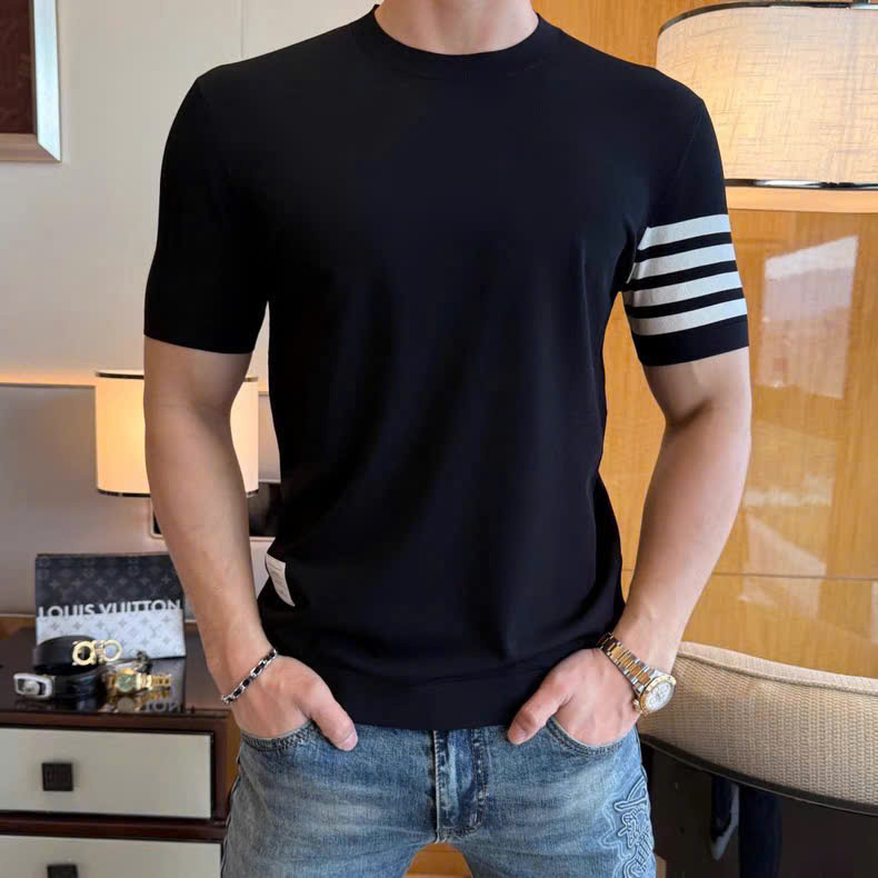 Áo phông T-shirt Thombrowne TB kẻ 4 sọc tay Like Auth on web MK