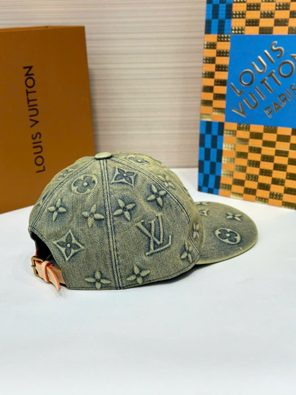 Mũ lưỡi trai, nón kết Louis Vuitton LV Xanh rêu họa tiết hoa vân logo loang full Like Auth fullbox bill thẻ PLD