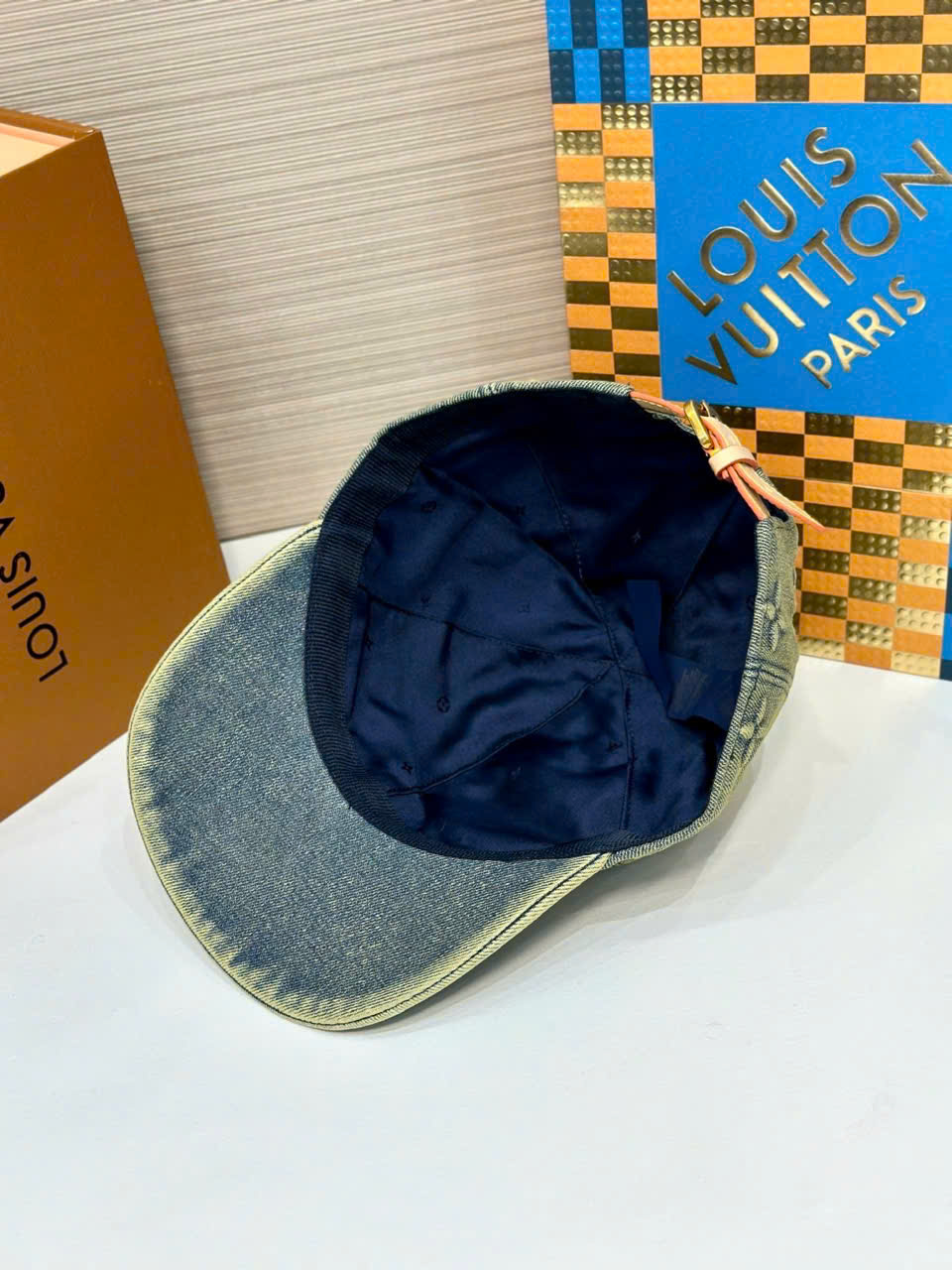 Mũ lưỡi trai, nón kết Louis Vuitton LV Xanh rêu họa tiết hoa vân logo loang full Like Auth fullbox bill thẻ PLD