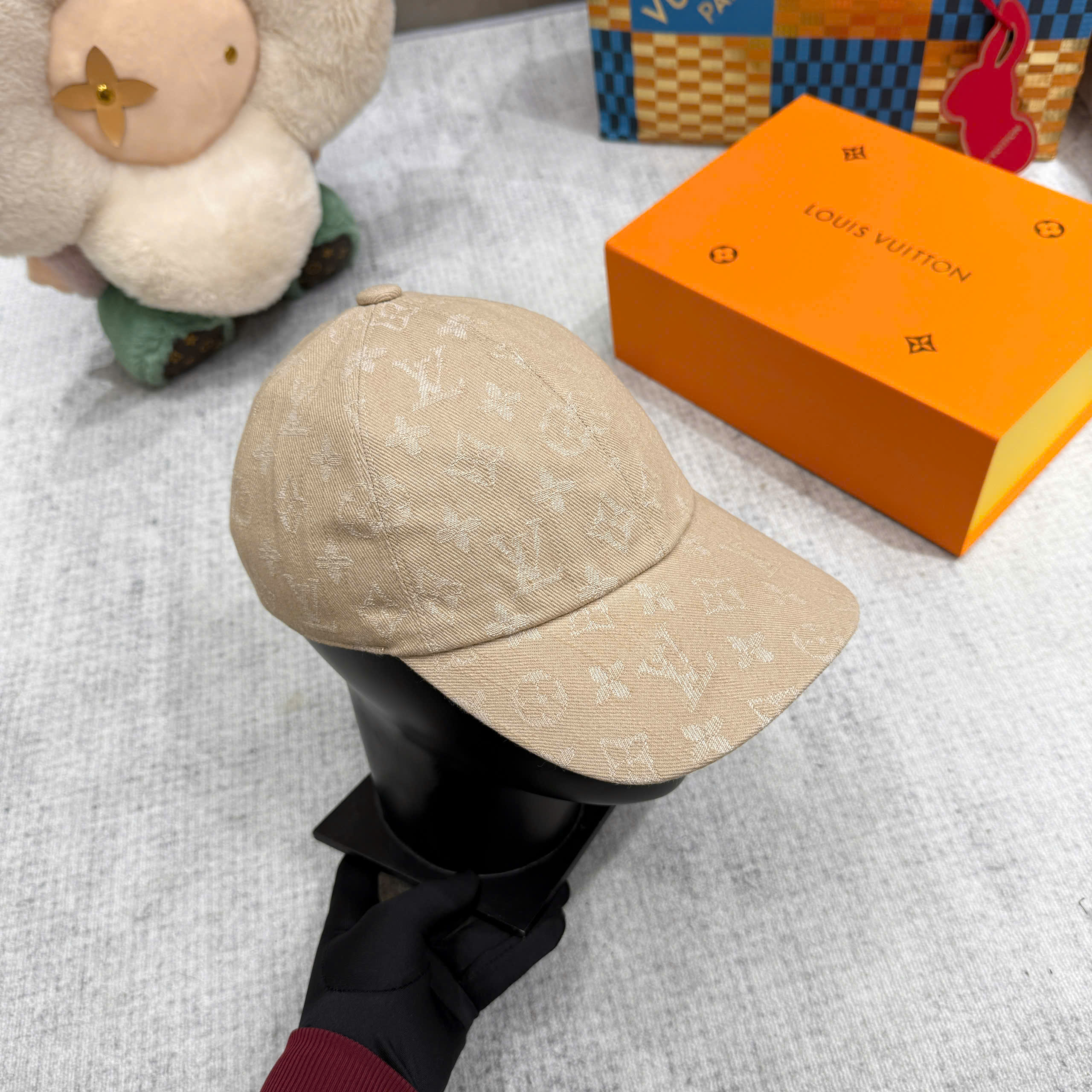 Mũ lưỡi trai, nón kết Louis Vuitton LV Be họa tiết hoa vân logo thêu full Like Auth fullbox bill thẻ PLD