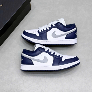 Giày sneaker Nike Jordan Xanh than phối Trắng logo Xám Like Auth Fullbox Phụ Kiện PLD